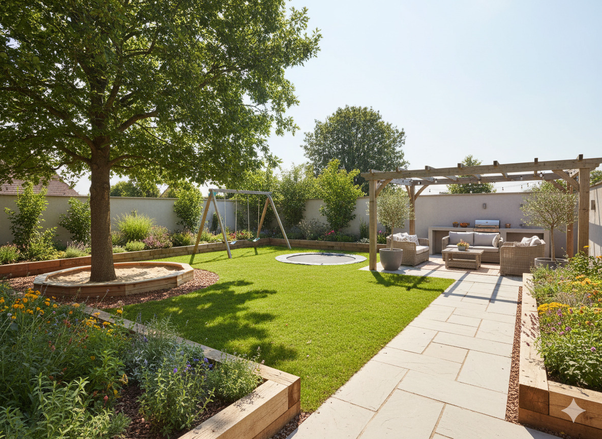 Family-friendly garden design